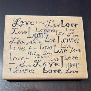 Rubber Stamp Wood Mounted
